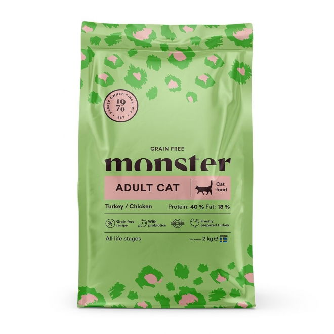 Monster Cat  Adult Grain Free Turkey & Chicken