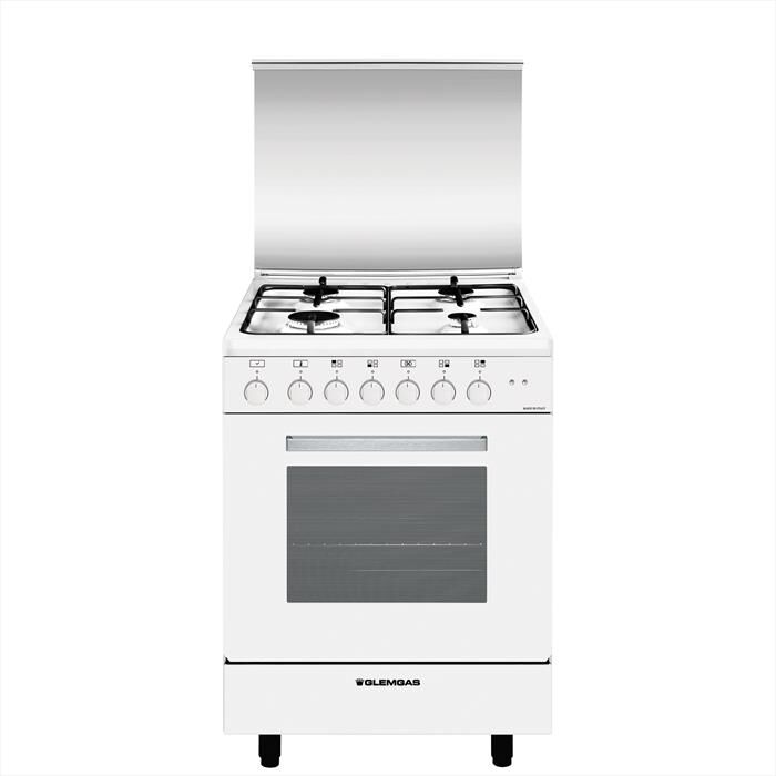GLEM GAS - Cucina a gas A654MX6 Classe A-Bianco