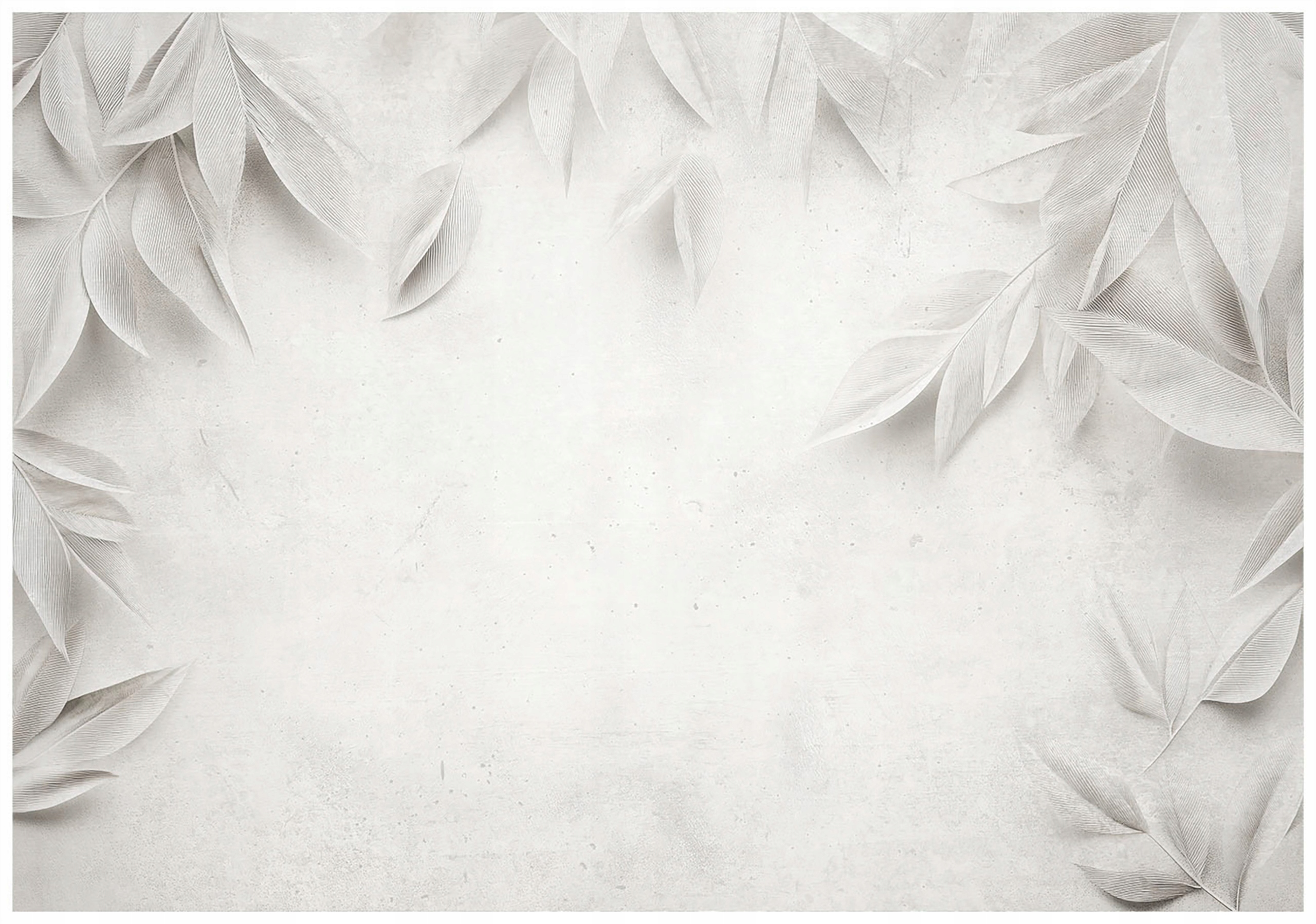 Concrete leaves wall mural, gray, kitchen, bedroom, living room, wallpaper,
