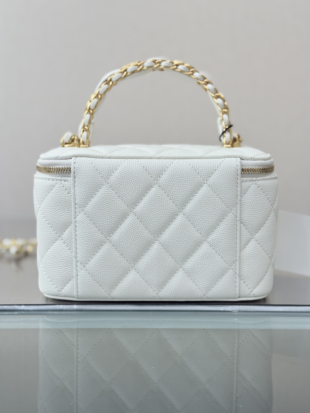 Vanity Case with Handle（White） - Mocuir