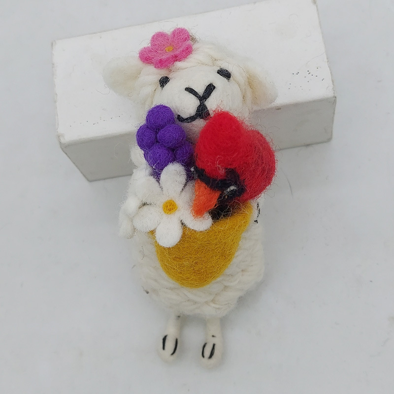 Wool felt pendant cute plush toy