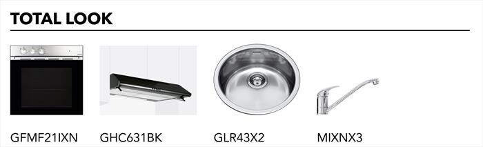 GLEM GAS - Piano cottura a gas GT32IX 2 fuochi 29cm-Inox