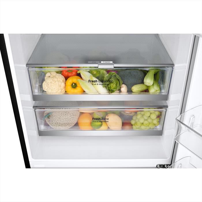 LG - Frigorifero combinato GBB569MCAMN.AMCQEUT Classe E-Nero