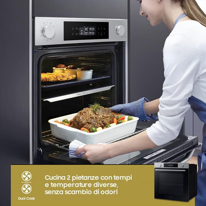 SAMSUNG - Forno incasso elettrico NV7B44403BS/U5 Classe A+-INOX