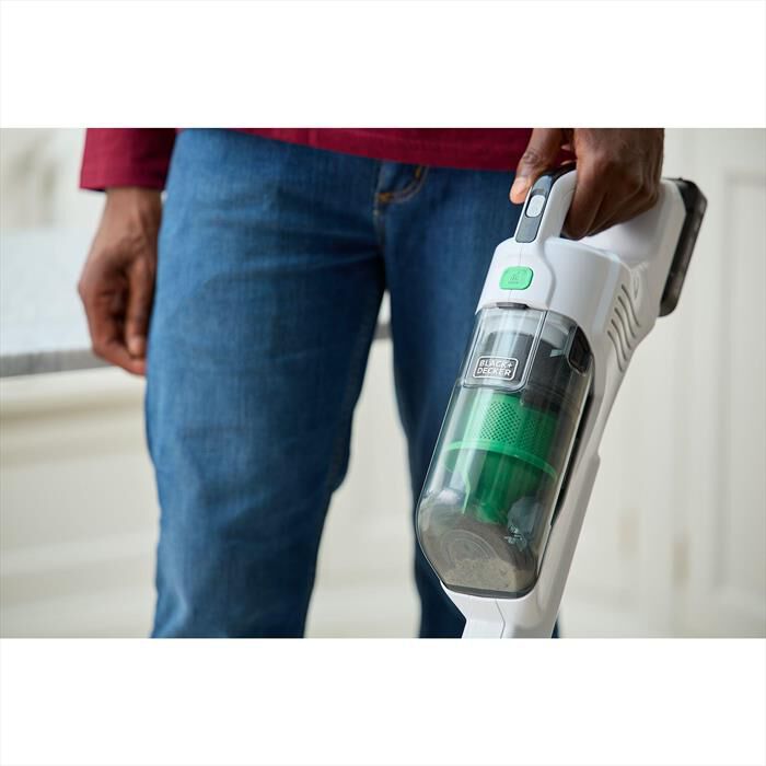 BLACK & DECKER - Scopa elettrica REVSV18D1HF-BIANCO / VERDE