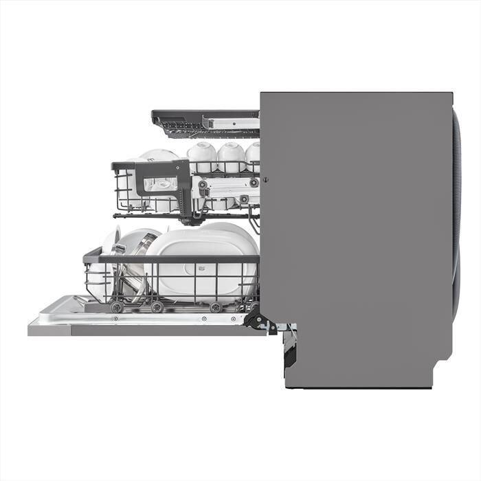 LG - Lavastoviglie QUADWASH DB365TXS Classe B 10coperti-Acciaio inossidabile