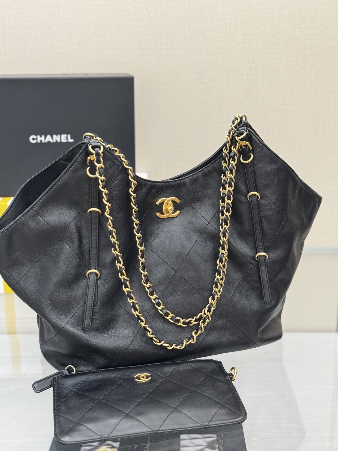 Large Hobo Bag with Pouch - Mocuir