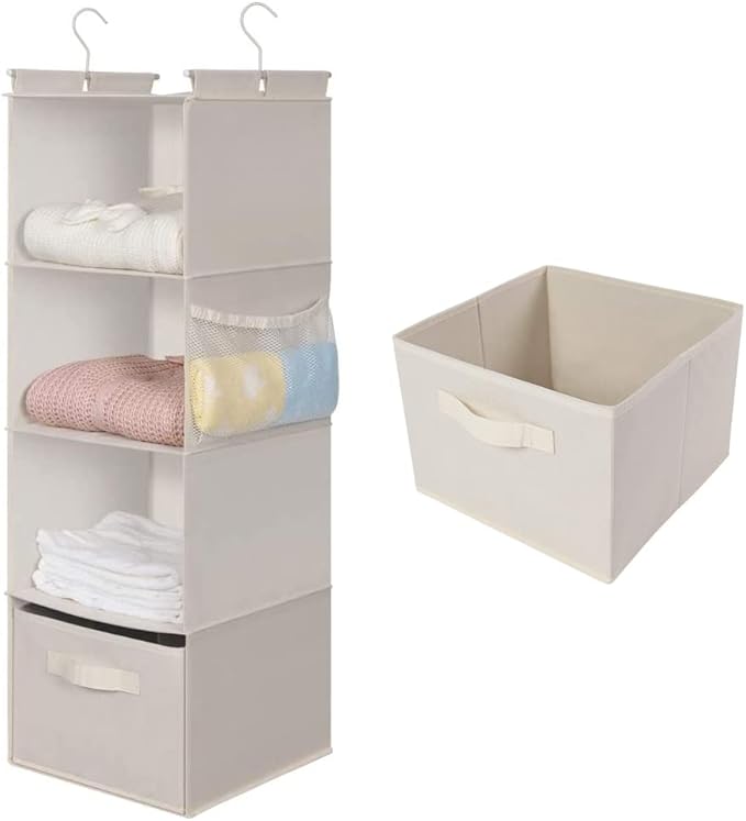 DIVIDERLY 4-Shelf Hanging Closet Organizer