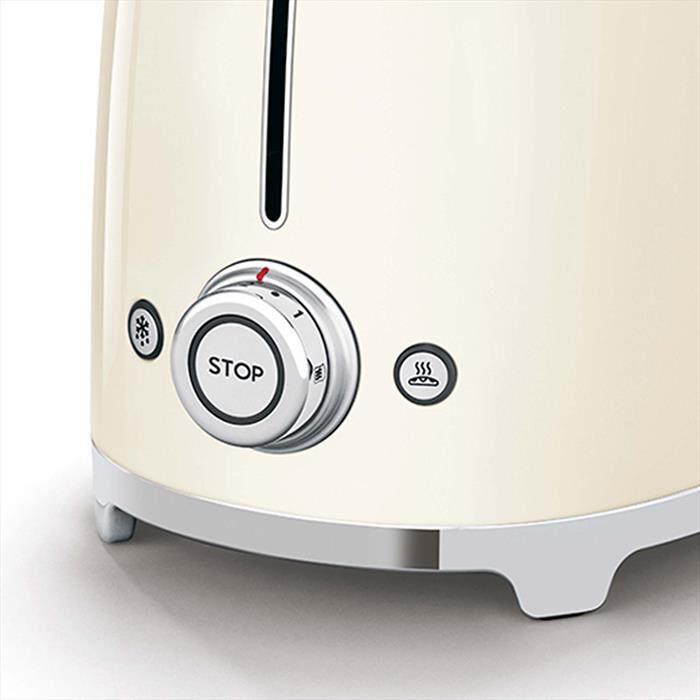 SMEG - Tostapane 50's Style  2x2 fette – TSF01CREU-panna
