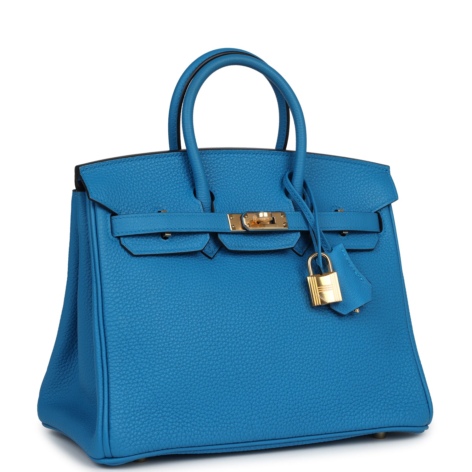 Birkin 25 Bleu Zanzibar Togo Gold Hardware