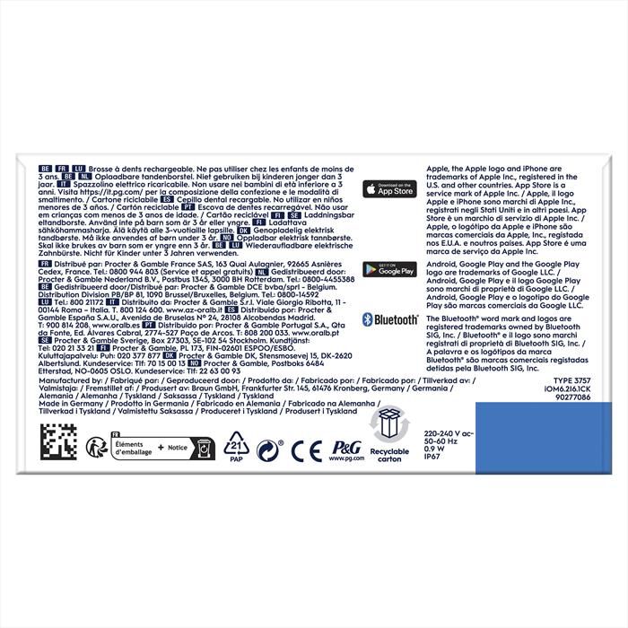 ORAL-B - Spazzolino elettrico ricaricabile IO 6S-Grigio