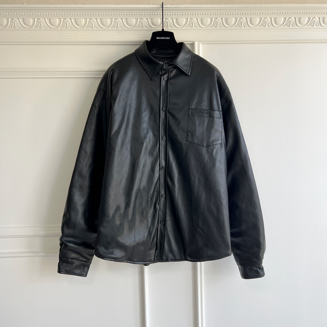 Balenciaga Leather Shirt – SHTR1328