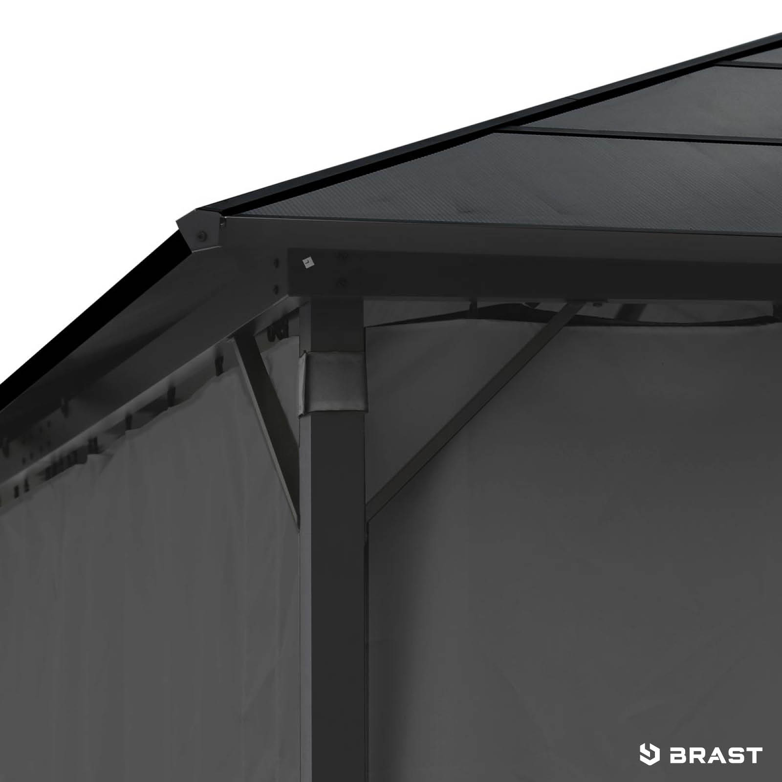 BRAST Alu Gartenpavillon SUMMERDREAM 3x3m grau