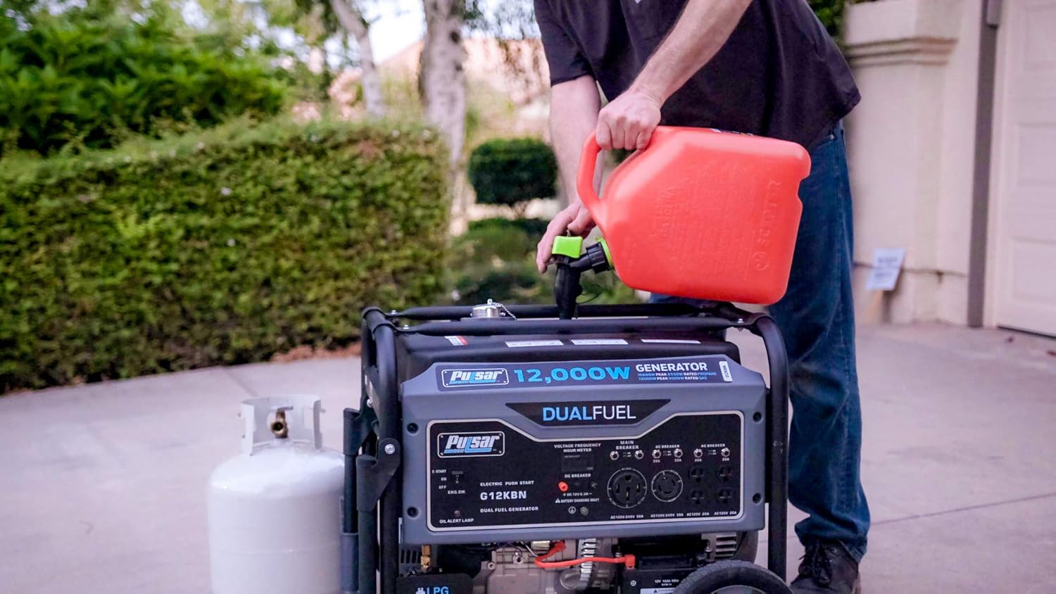Pulsar G12KBN Heavy Duty Portable Dual Fuel Generator