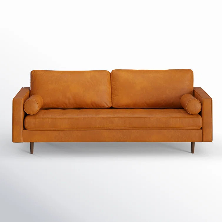 Geo 84 inch Genuine Leather Sofa