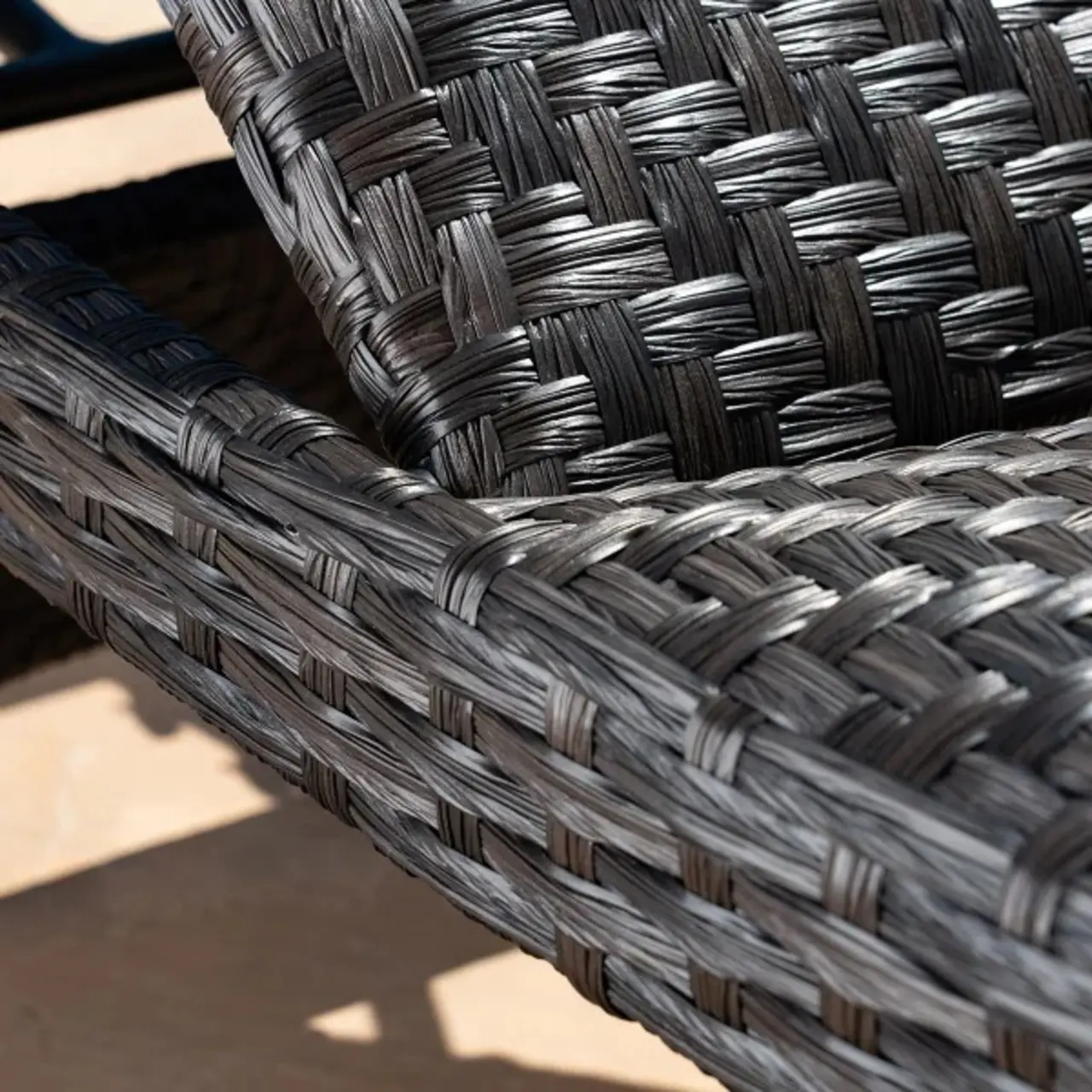 🔥Today only🔥Seagrass Woven Chaise Lounge with Wheels. 2-pack(Free cushion included)