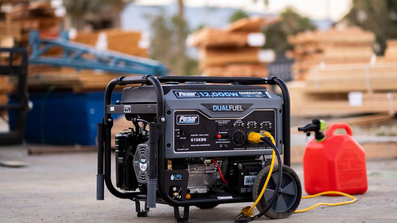 Pulsar G12KBN Heavy Duty Portable Dual Fuel Generator