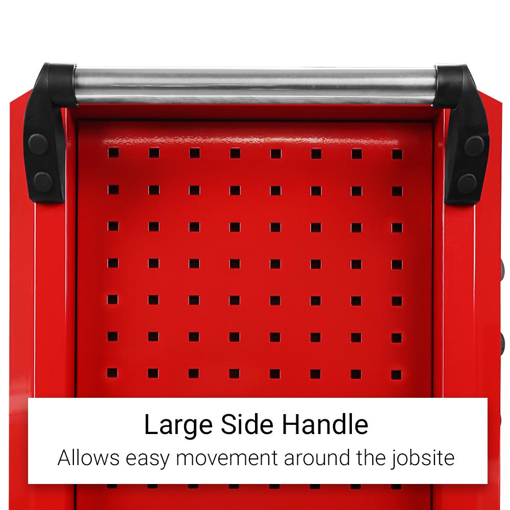 Daytona 655 Piece  Mechanical Tool Set with 43 12 Drawer Red Roller Cabinet
