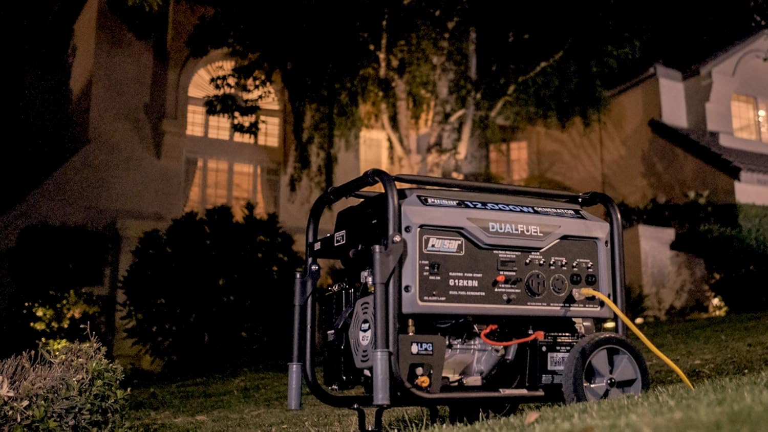 Pulsar G12KBN Heavy Duty Portable Dual Fuel Generator