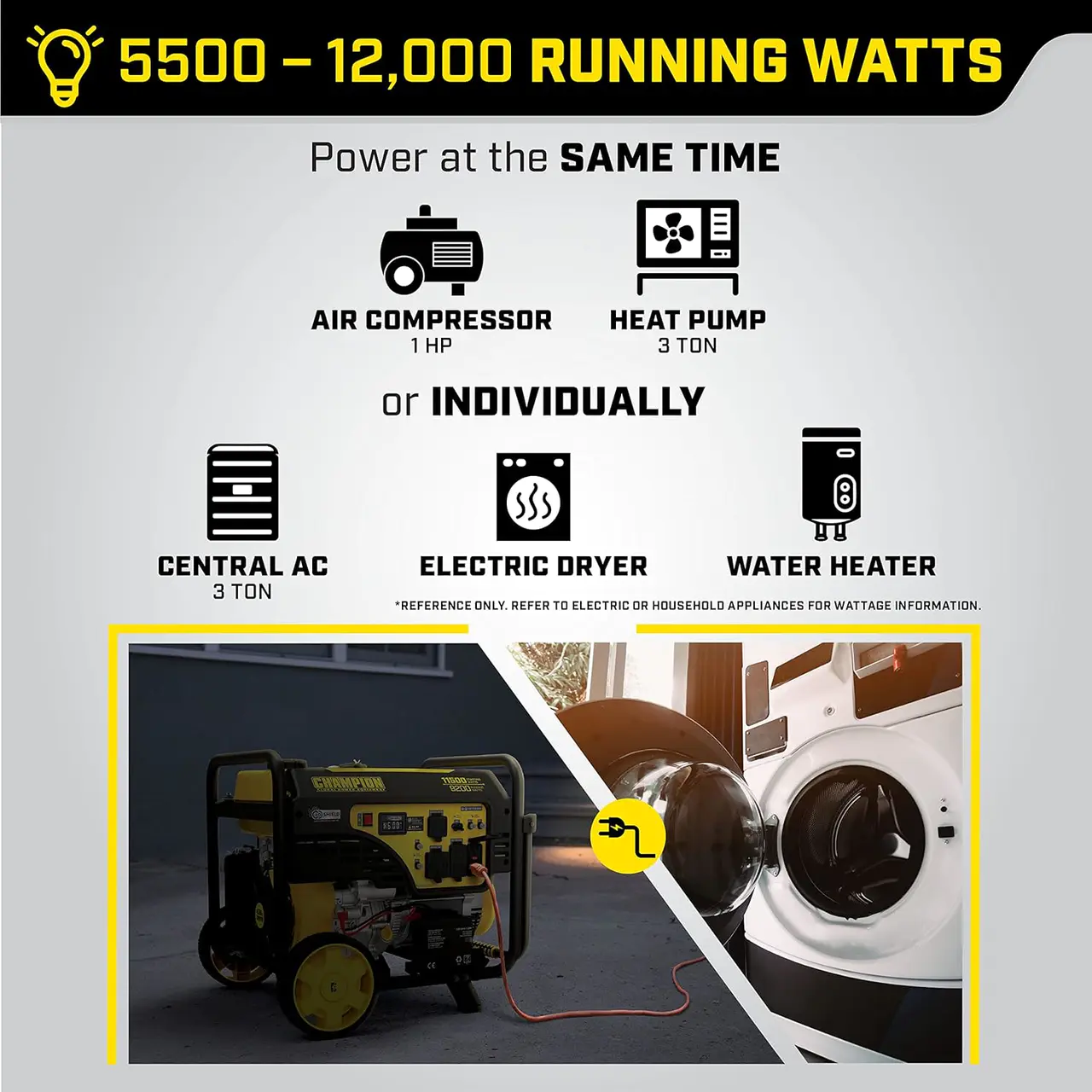 9000W Wireless Start Generator with CO Shield®