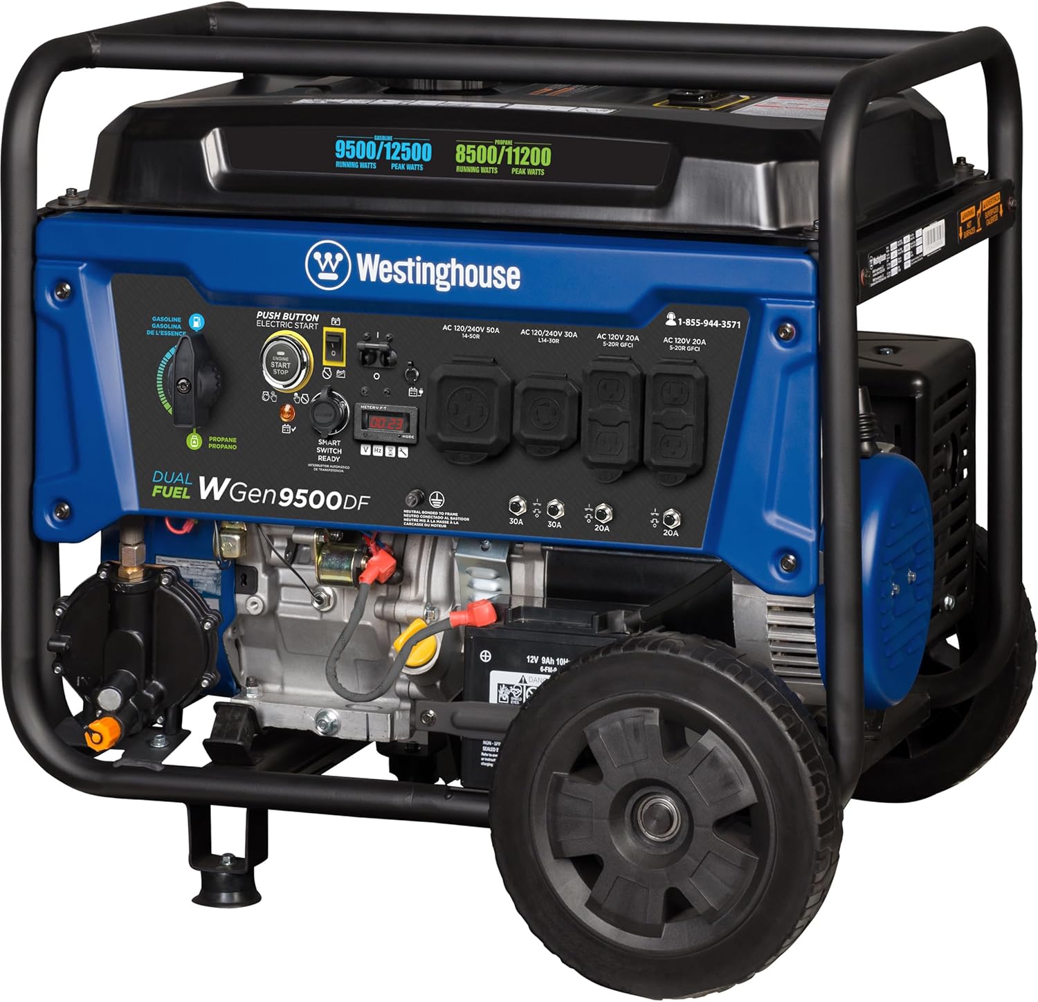 Westinghouse 12500 Watt Dual Fuel Home Backup Portable Generator