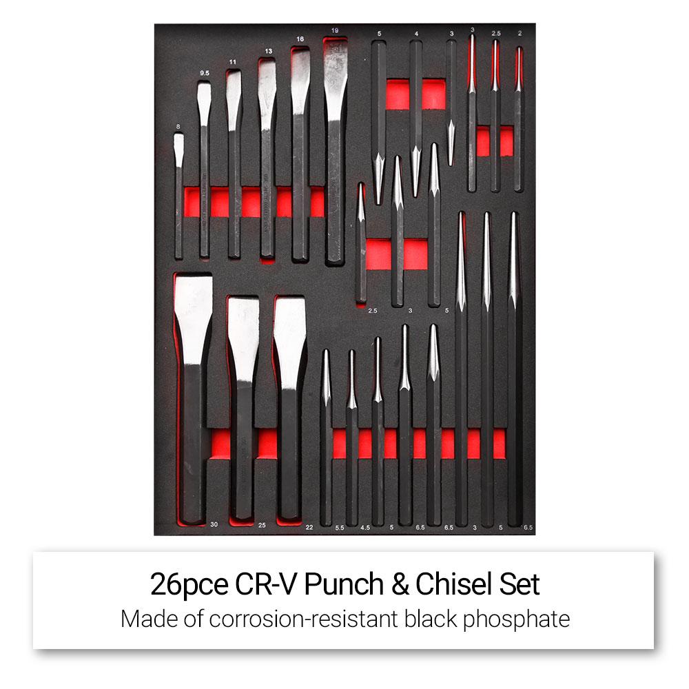 Daytona 655 Piece  Mechanical Tool Set with 43 12 Drawer Red Roller Cabinet