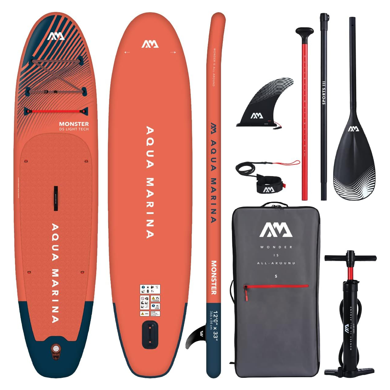 Aqua Marina Aufblasbare Stand Up Paddle Boards (iSUP) – Komplett-Sets Erwachsene