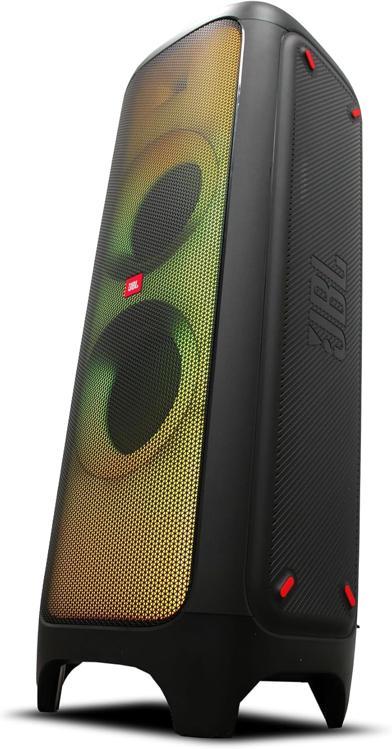 JBL PartyBox 1000 High Power 1100W Wireless Bluetooth Speaker (JBLPARTYBOX1000) + AUX Cable + Microfiber Cloth