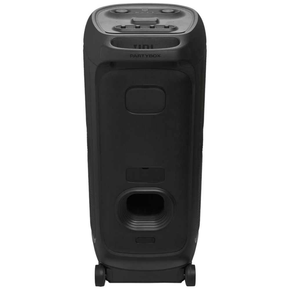 JBL Partybox Ultimate - Multi Purpose Party Speaker, with Wi-fi & Bluetooth Connectivity, Wireless, Lightshow, IPx4 Slashproof, Dual Mic & Guitar Inputs, Handle & Sturdy Wheels, Black