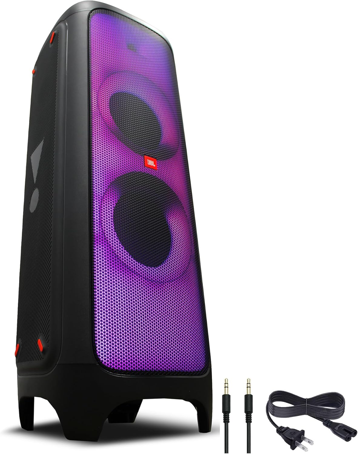 JBL PartyBox 1000 High Power 1100W Wireless Bluetooth Speaker (JBLPARTYBOX1000) + AUX Cable + Microfiber Cloth