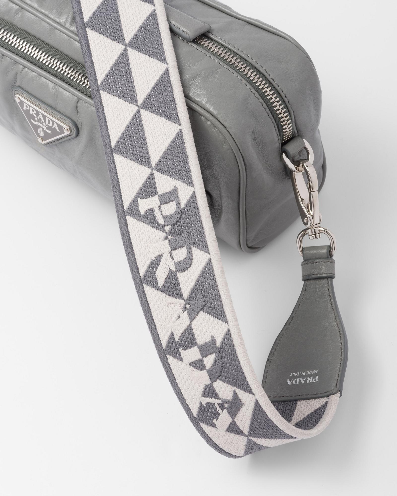 Prada Nappa antique leather multi-pocket shoulder bag - Slate Gray