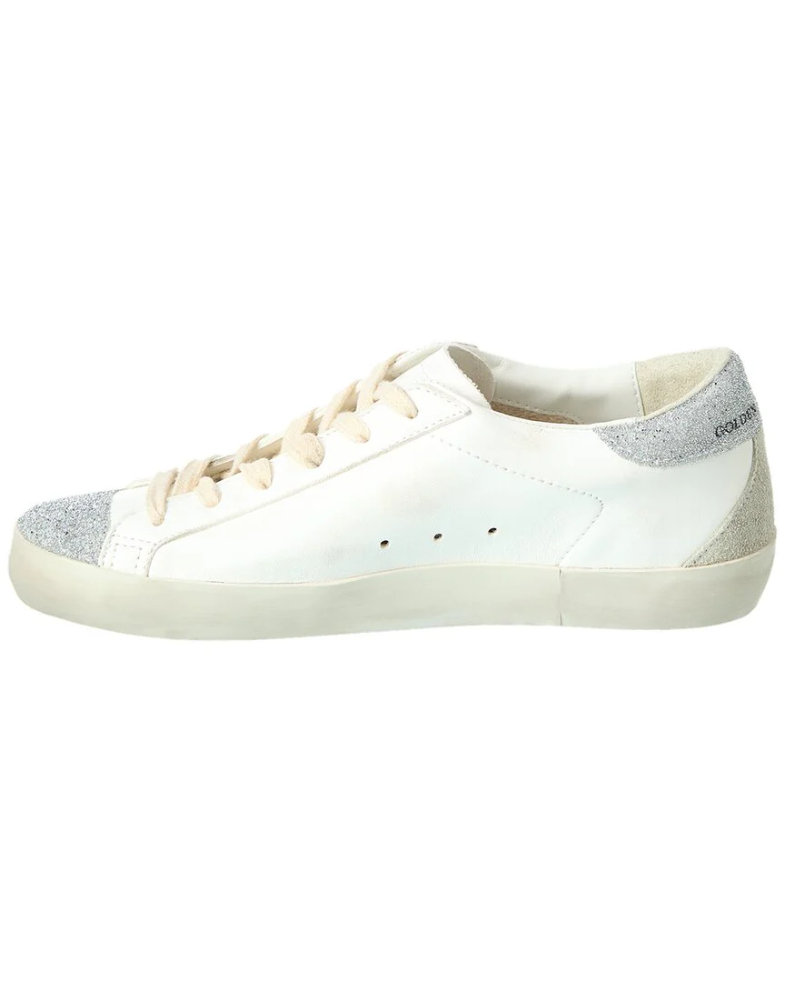Golden Goose Superstar Leather & Glitter Sneaker