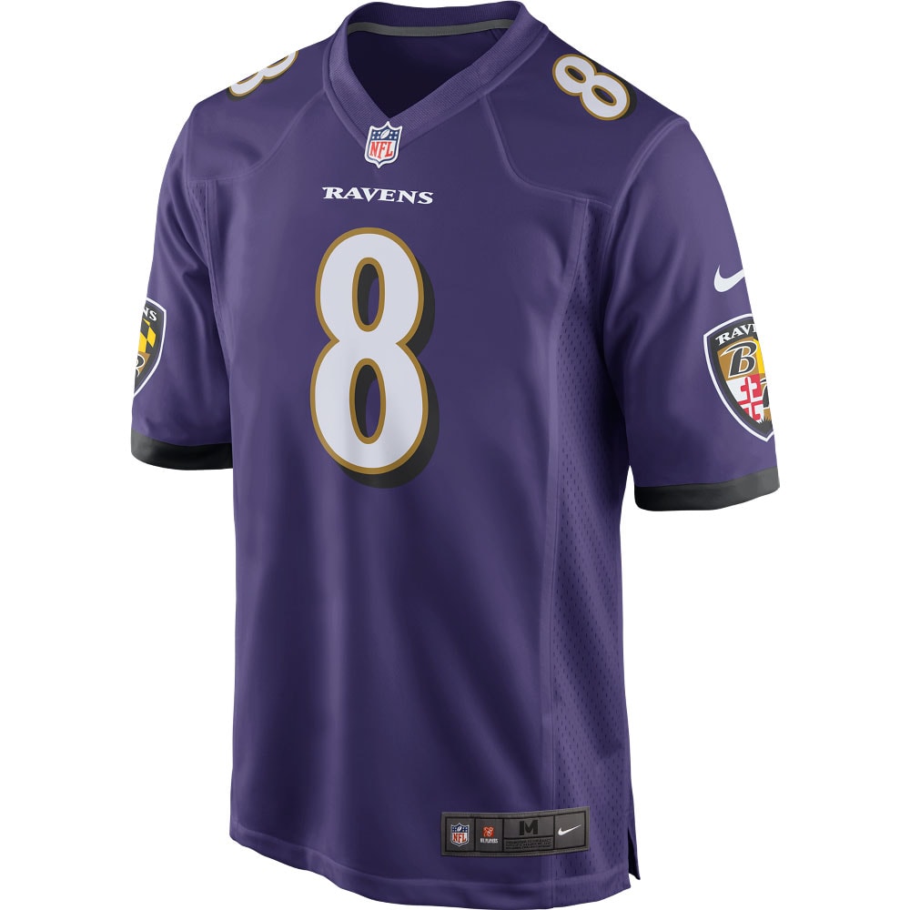 Men's Baltimore Ravens Lamar Jackson Game Player Jersey Purple