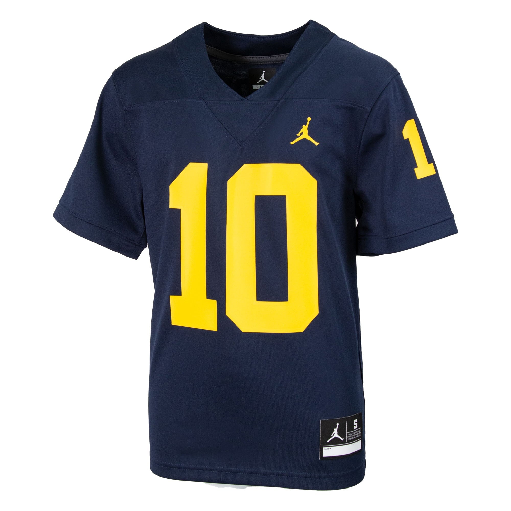 Jordan Youth Tom Brady Michigan Wolverines #10 Blue Replica Football Jersey
