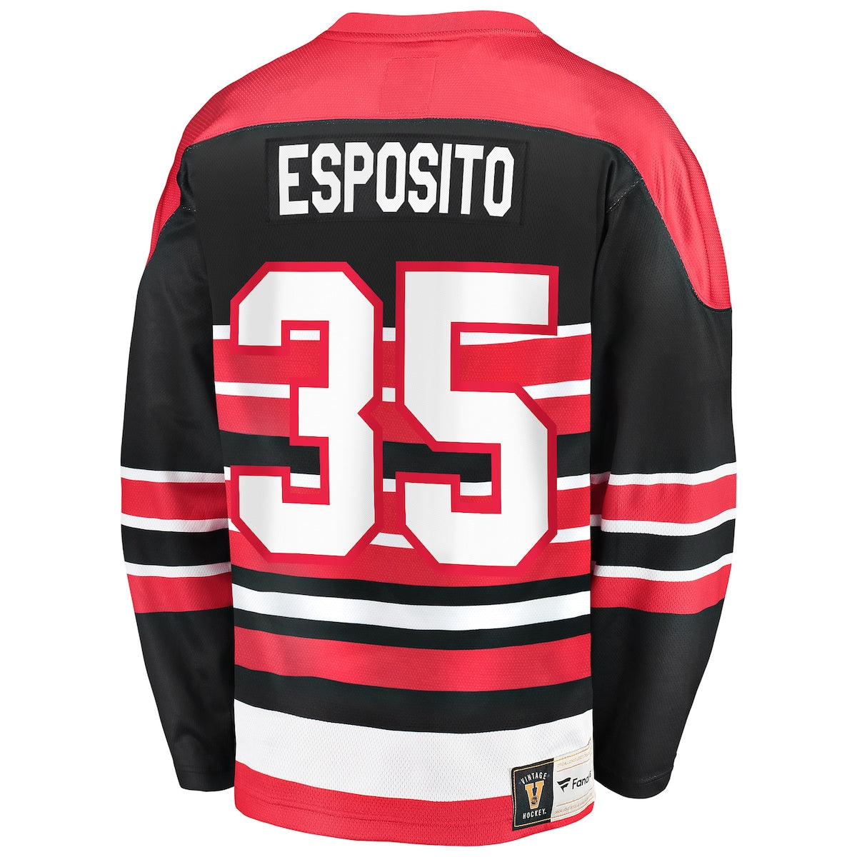Men's Tony Esposito Fanatics Blackhawks Premier Breakaway Retired Jersey - Red