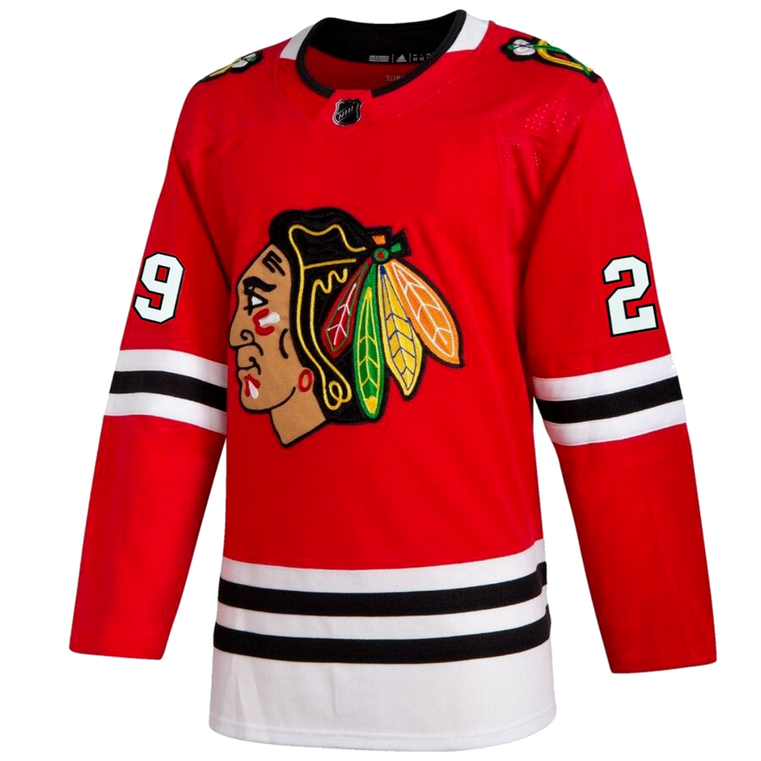 Men's Marc-Andre Fleury Chicago Blackhawks Home Red Adidas Authentic Jersey