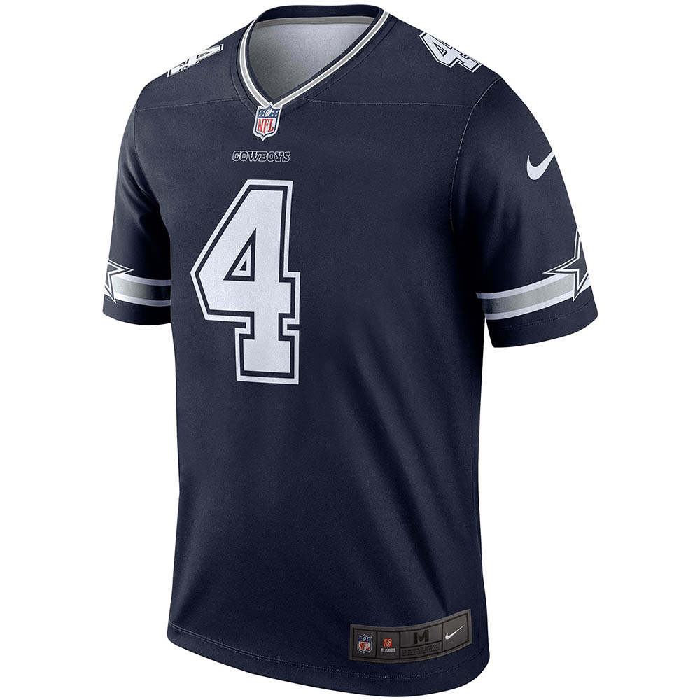 Men's Dallas Cowboys Dak Prescott Legend Player Jersey Navy