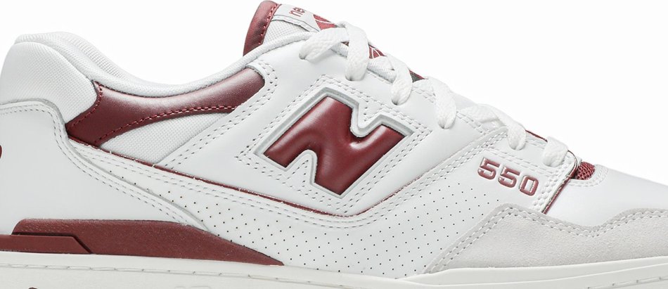 New Balance 550 Sea Salt Burgundy