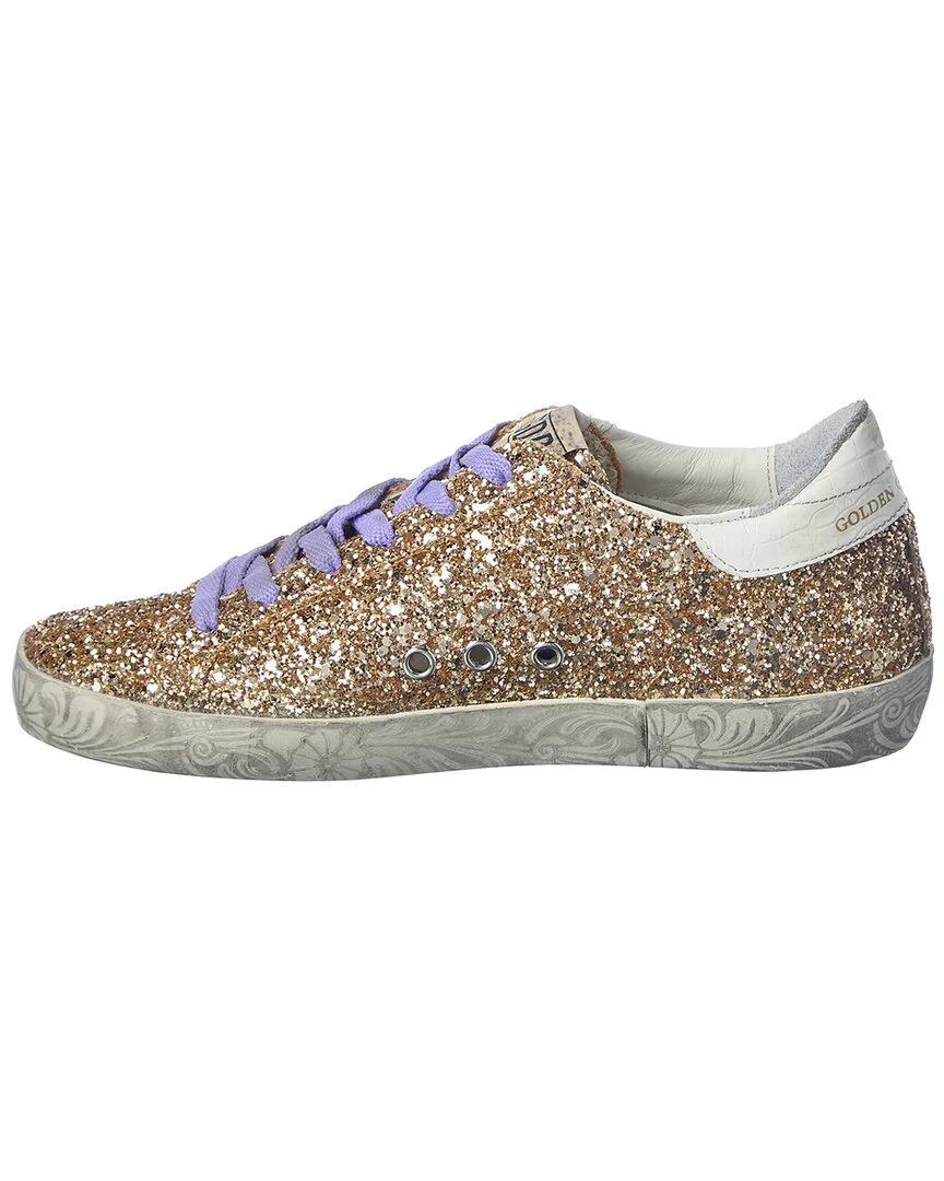 Golden Goose Superstar Glitter & Leather Sneaker