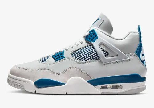 Kids' Air Jordan 4 Retro Industrial Blue HF4281-141