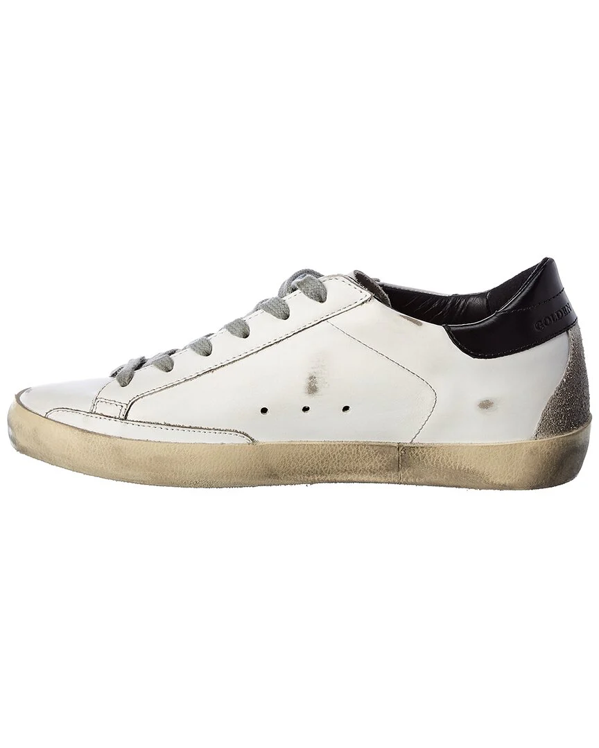 Golden Goose Superstar Leather & Suede Sneaker, 38, White
