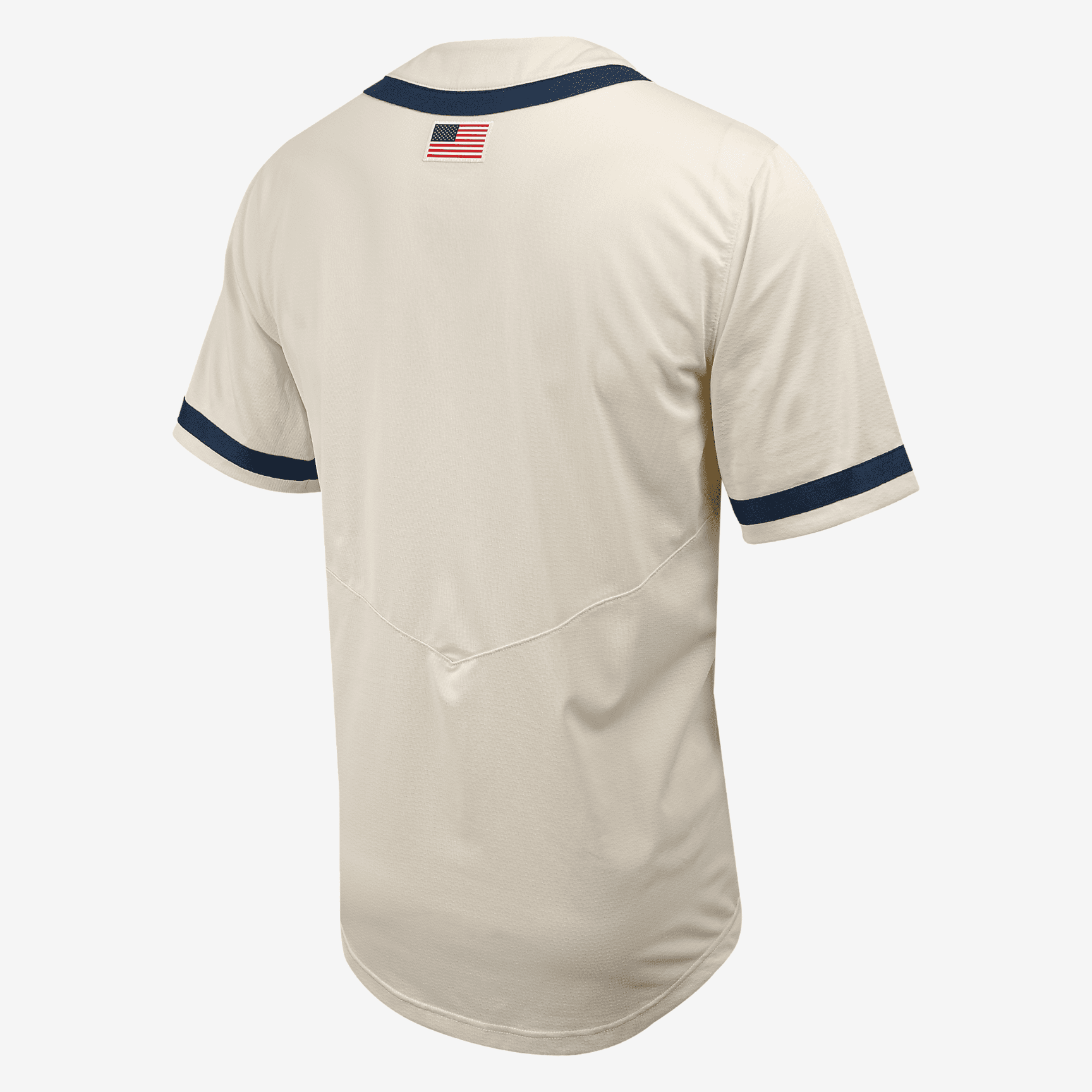 Michigan Men's Nike College Full-Button Baseball Jersey - Natural