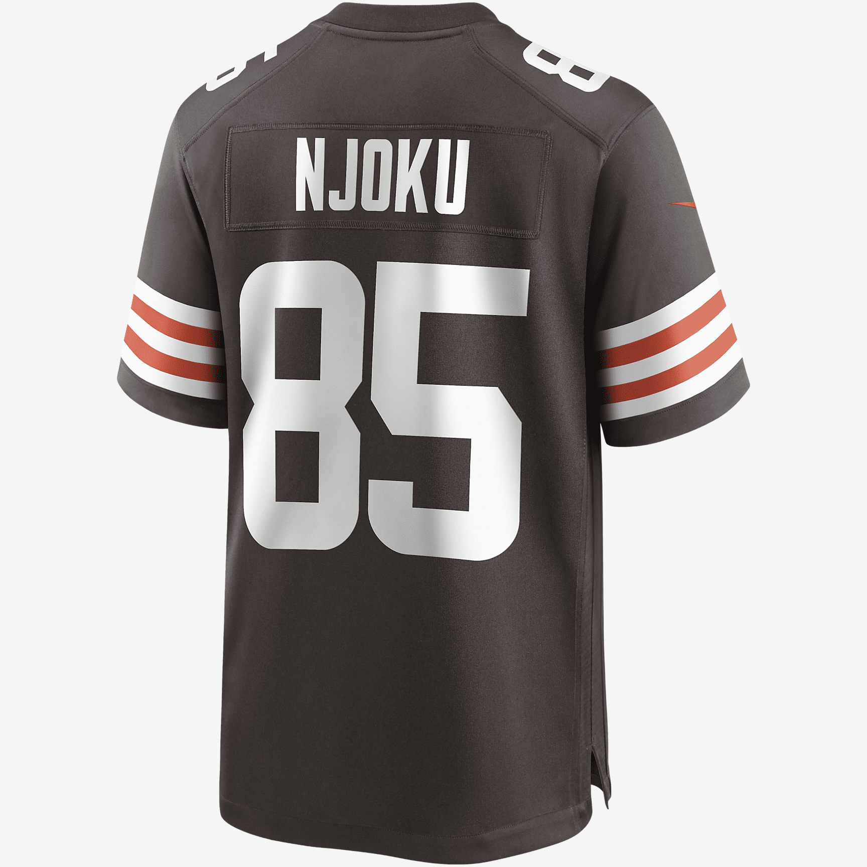 NFL Cleveland Browns (David Njoku) Men's Game Football Jersey - Seal Brown