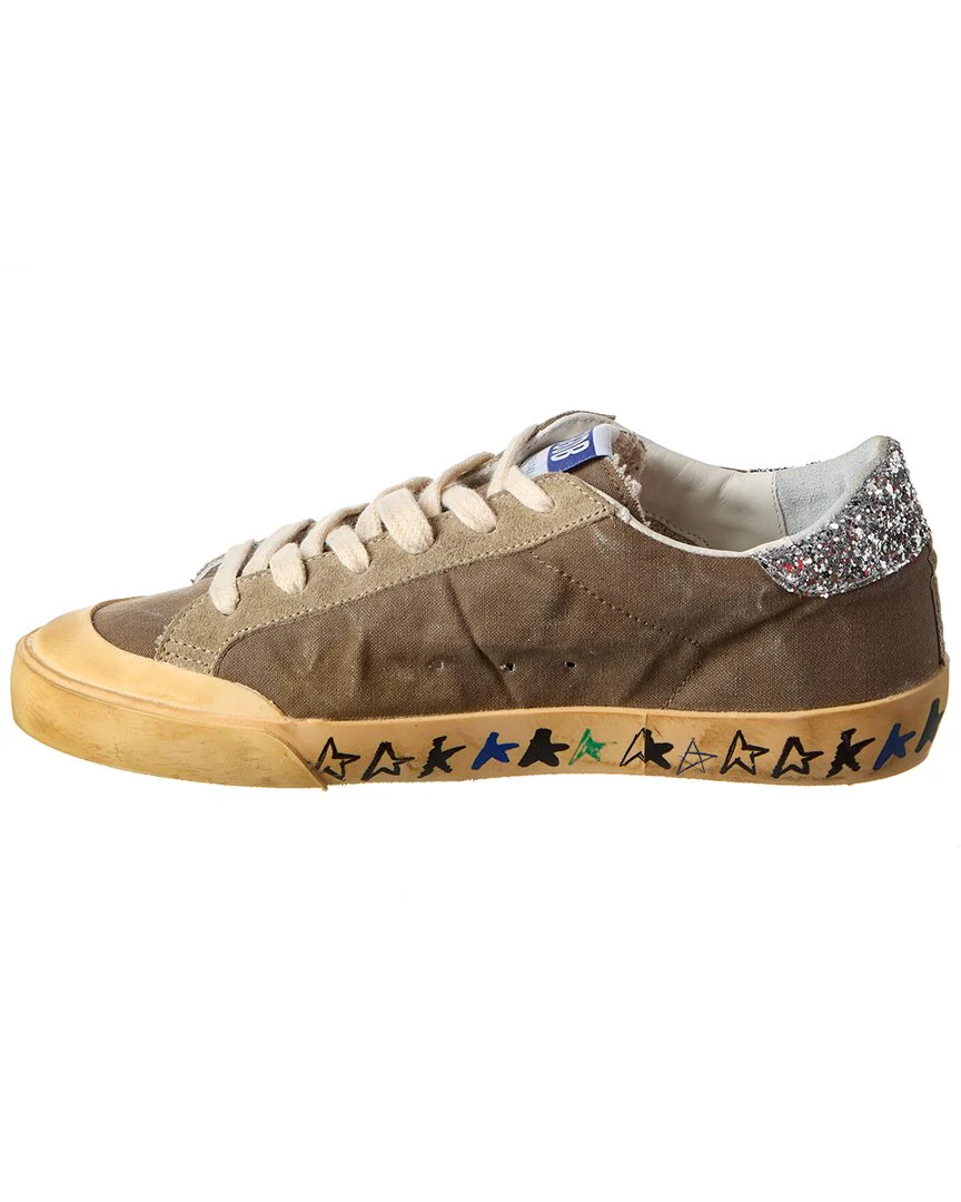Golden Goose Superstar Glitter & Canvas Sneaker