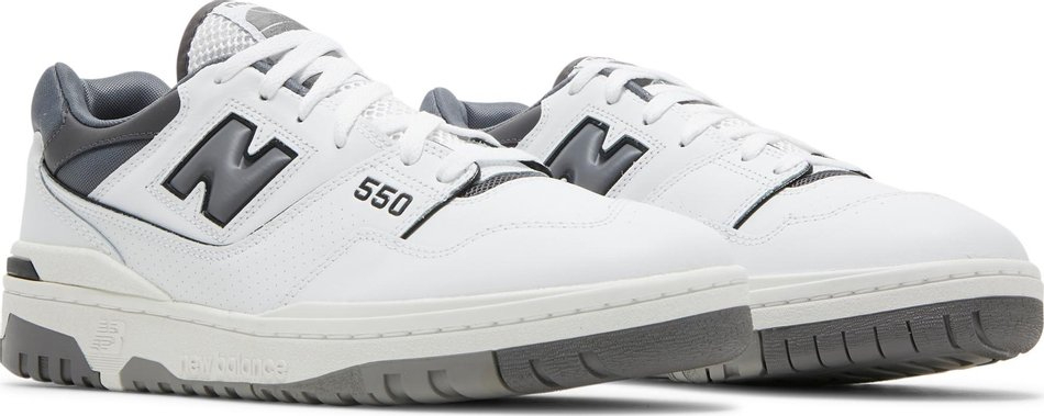 New Balance 550 White Grey Dark Grey