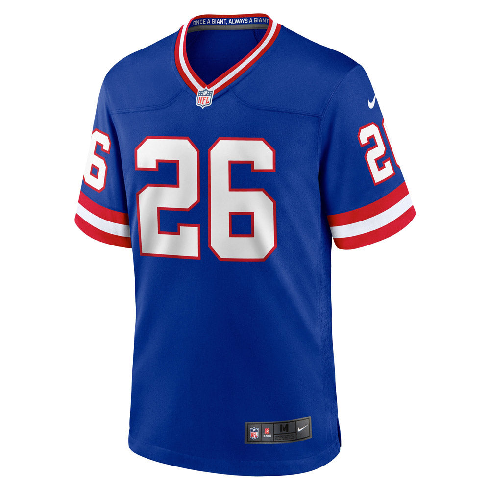 Men's New York Giants Saquon Barkley Classic Player Game Jersey Royal