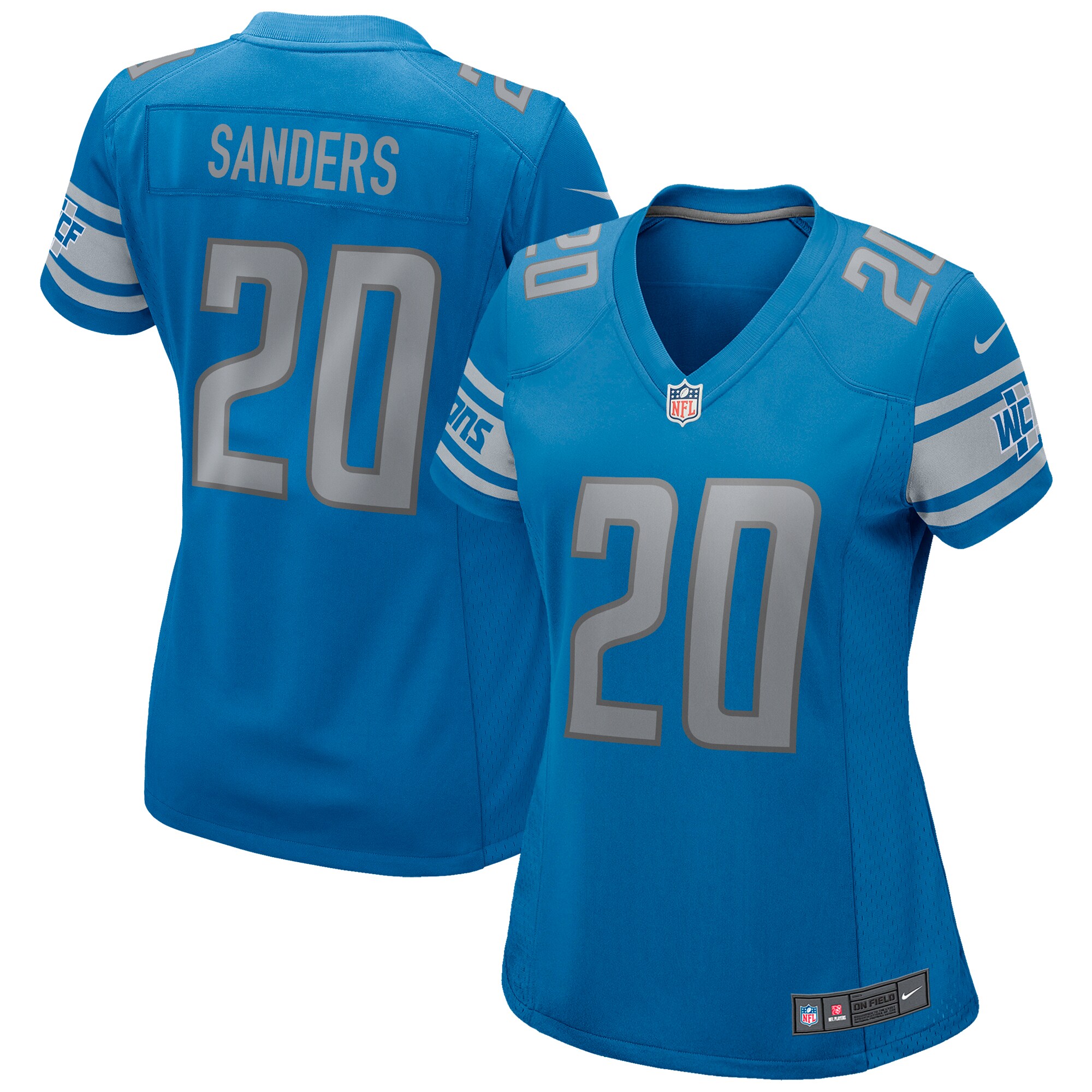 Barry Sanders Detroit Lions Nike Women's Game Retired Player Jersey - Blue