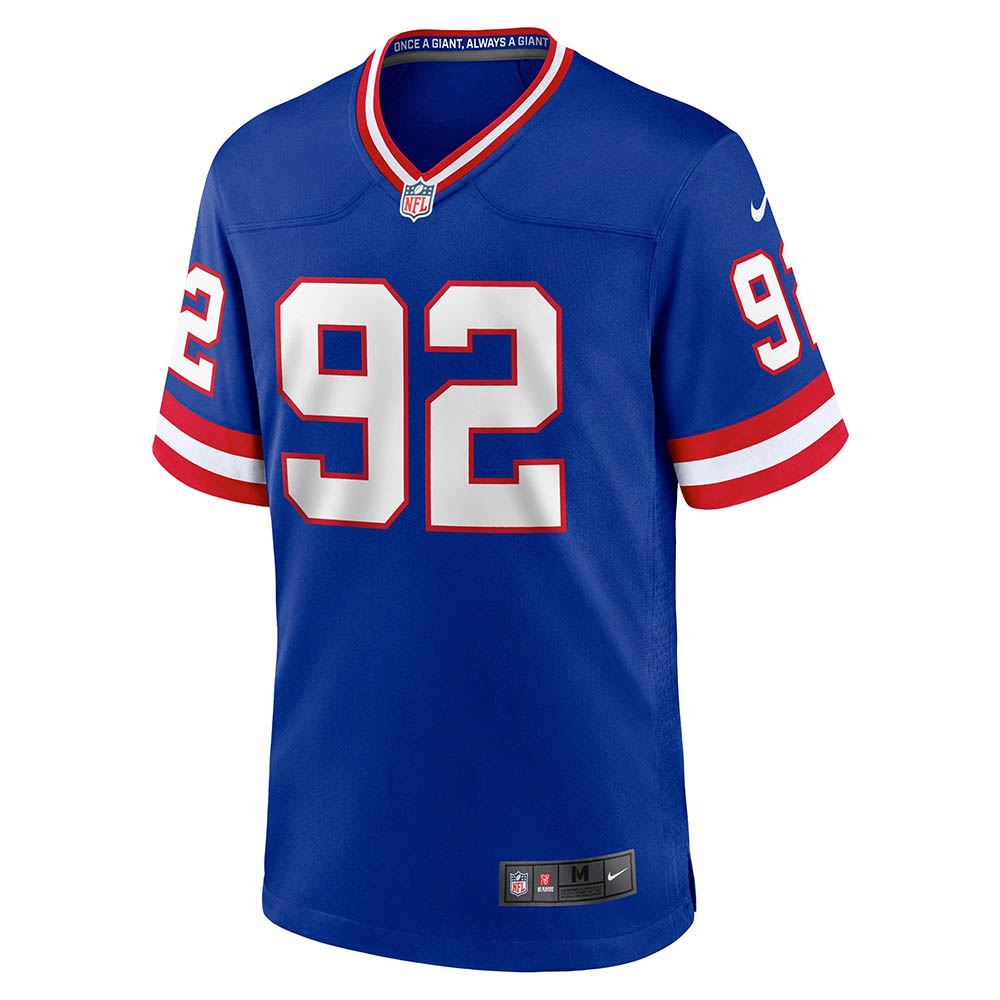 Men's New York Giants Michael Strahan Classic Retired Player Game Jersey Royal