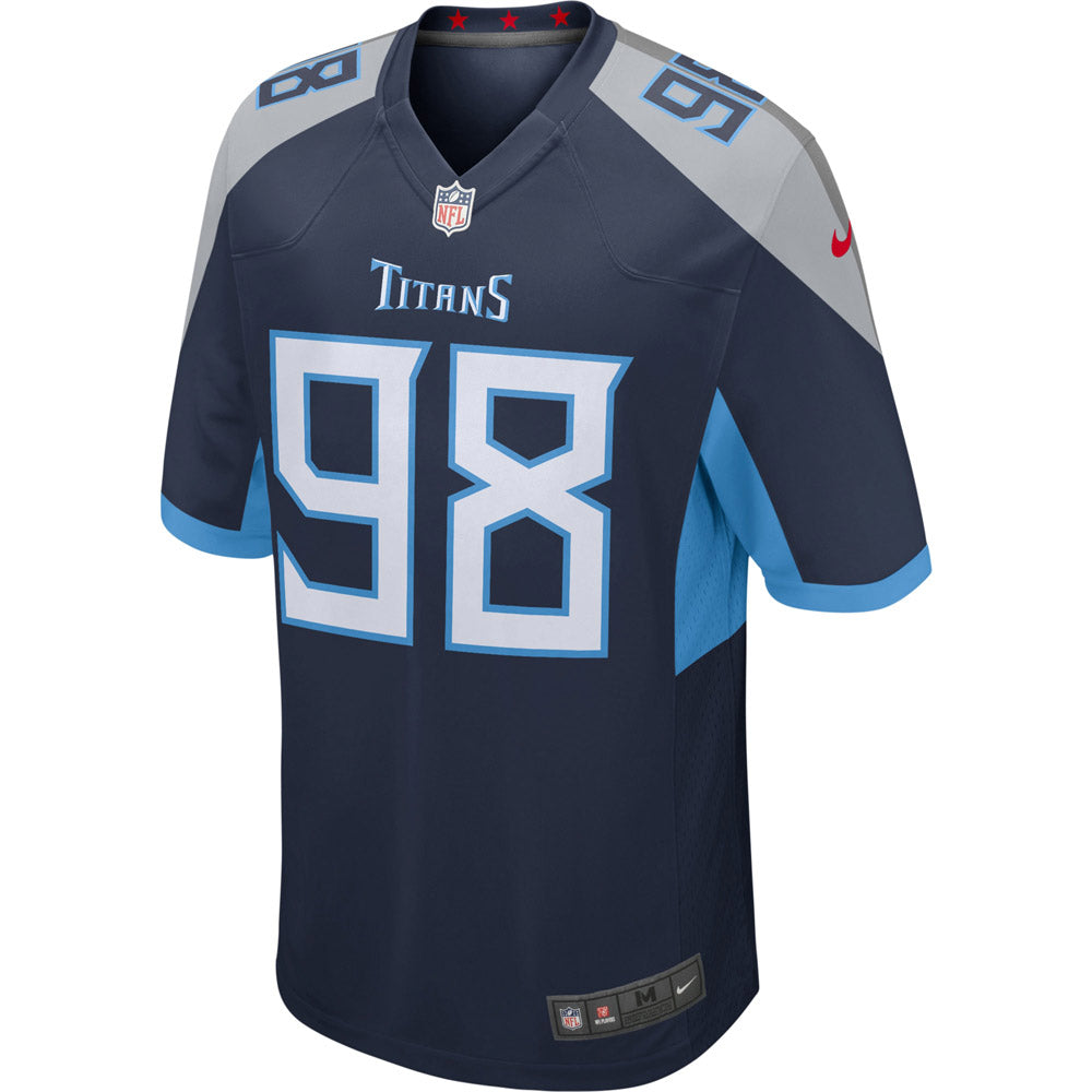 Men's Tennessee Titans Jeffery Simmons Game Jersey Navy