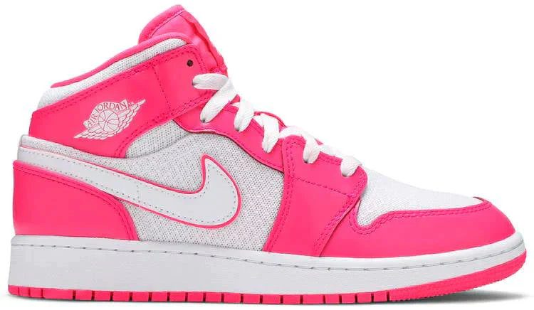 Air Jordans 1 Mid GS Hyper Pink 555112-611